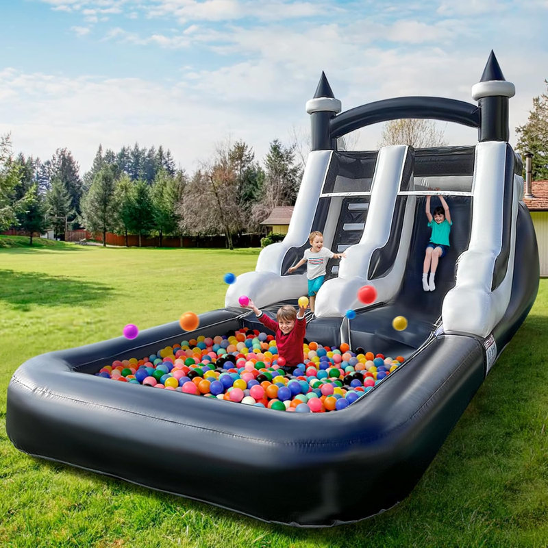 Inflatable pool discount slide bounce blower tike